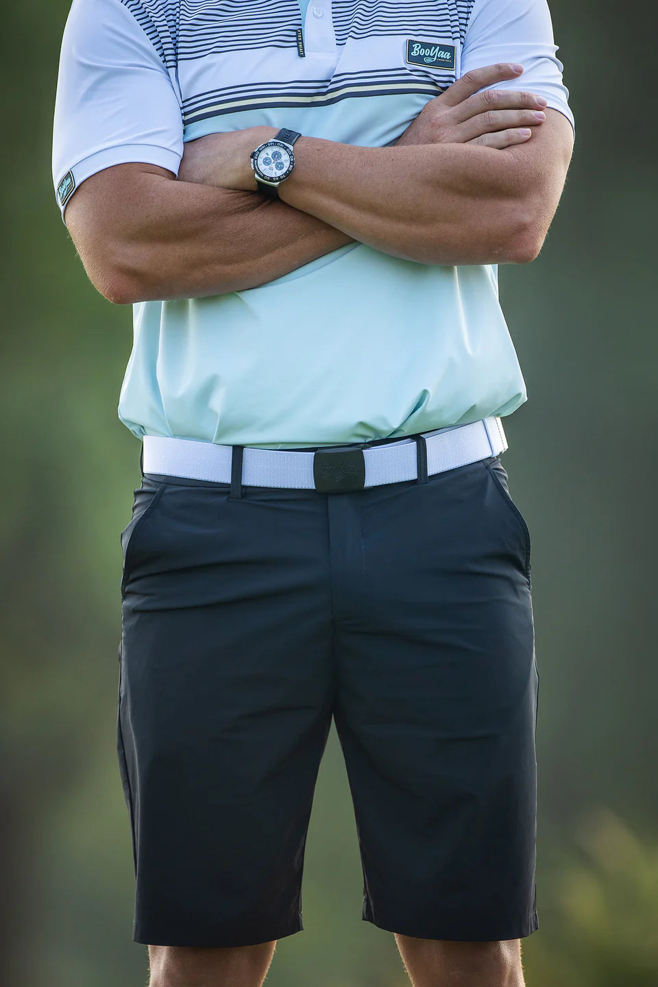 BOOYAA BIRDIE BREATHER - GOLF SHORTS - BLACK