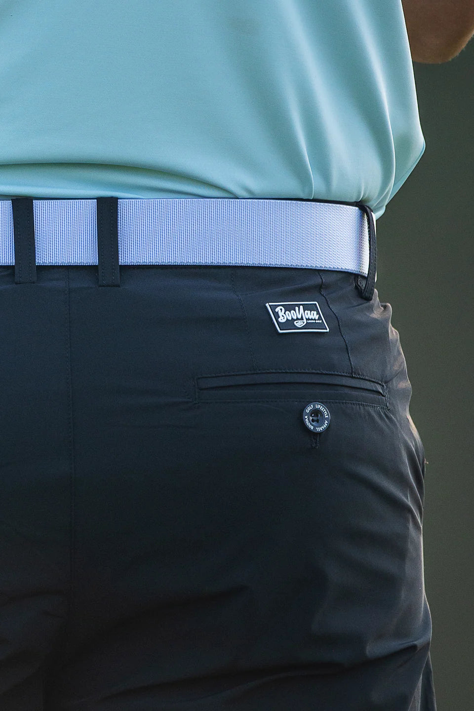 BOOYAA BIRDIE BREATHER - GOLF SHORTS - BLACK