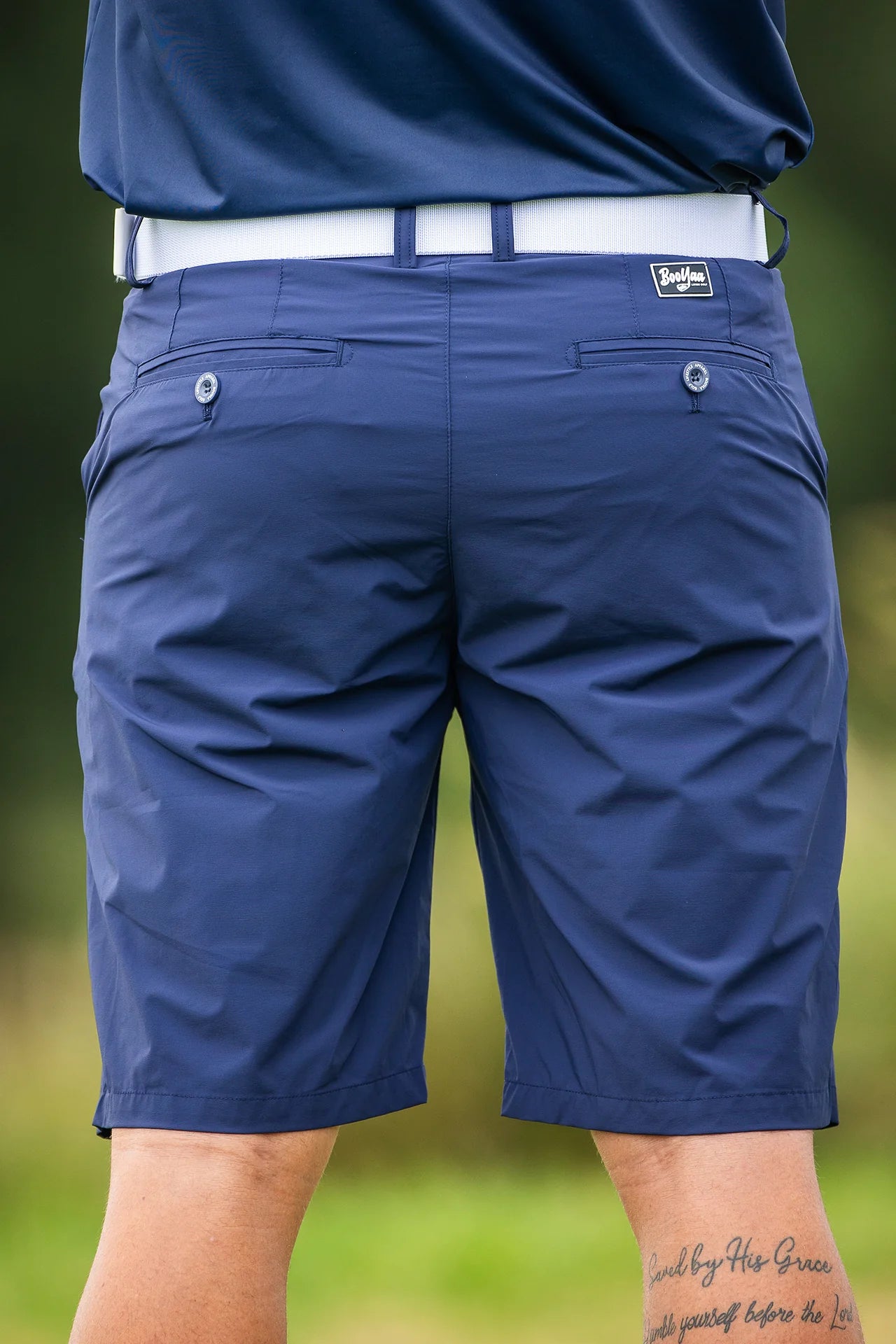 BOOYAA BIRDIE BREATHER - GOLF SHORTS - NAVY