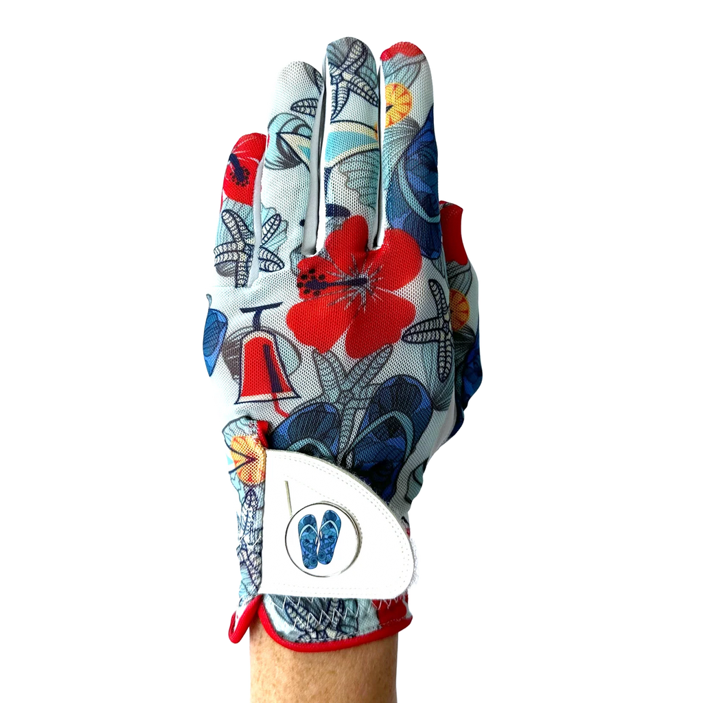 LADIES GOLF GLOVE - ALOHA