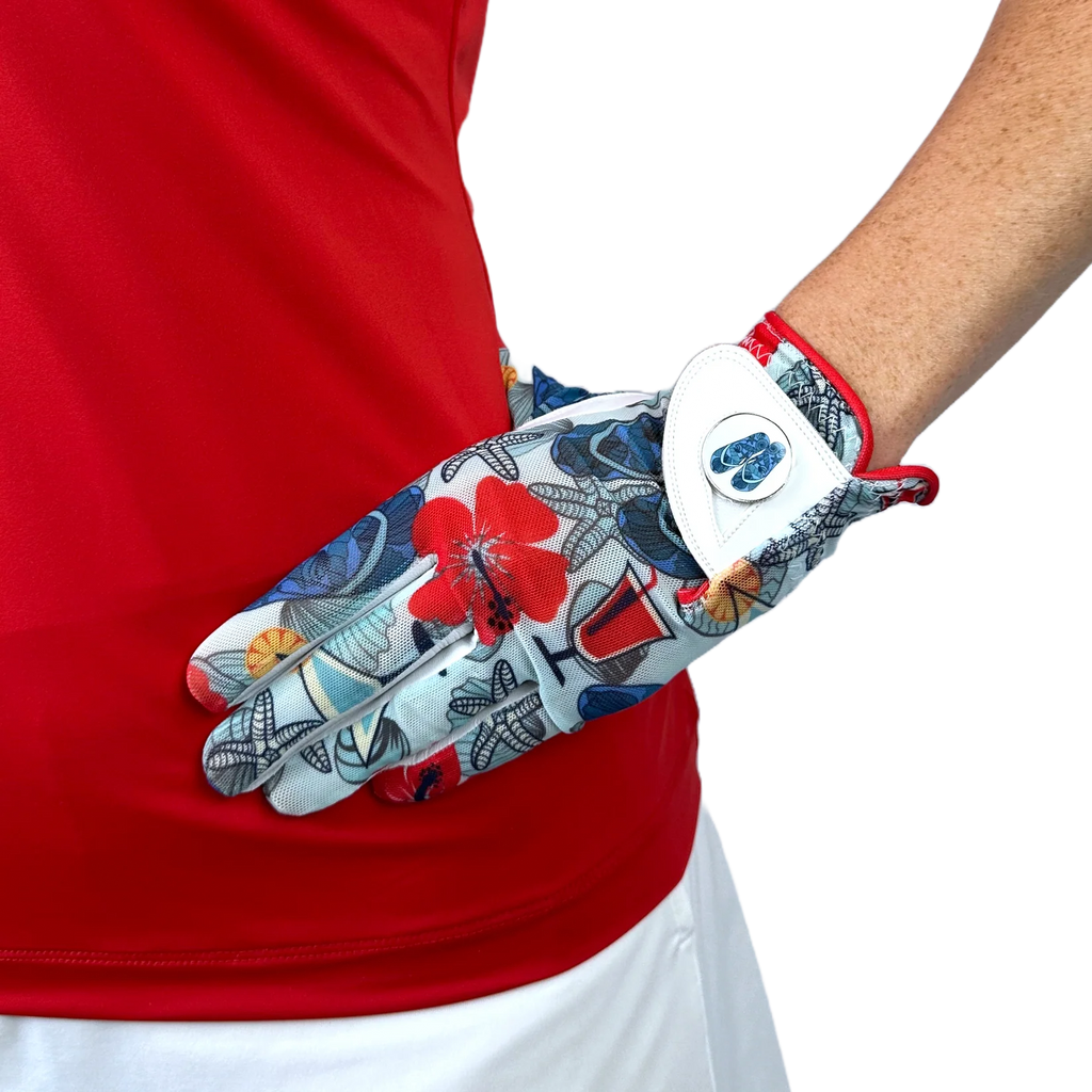 LADIES GOLF GLOVE - ALOHA