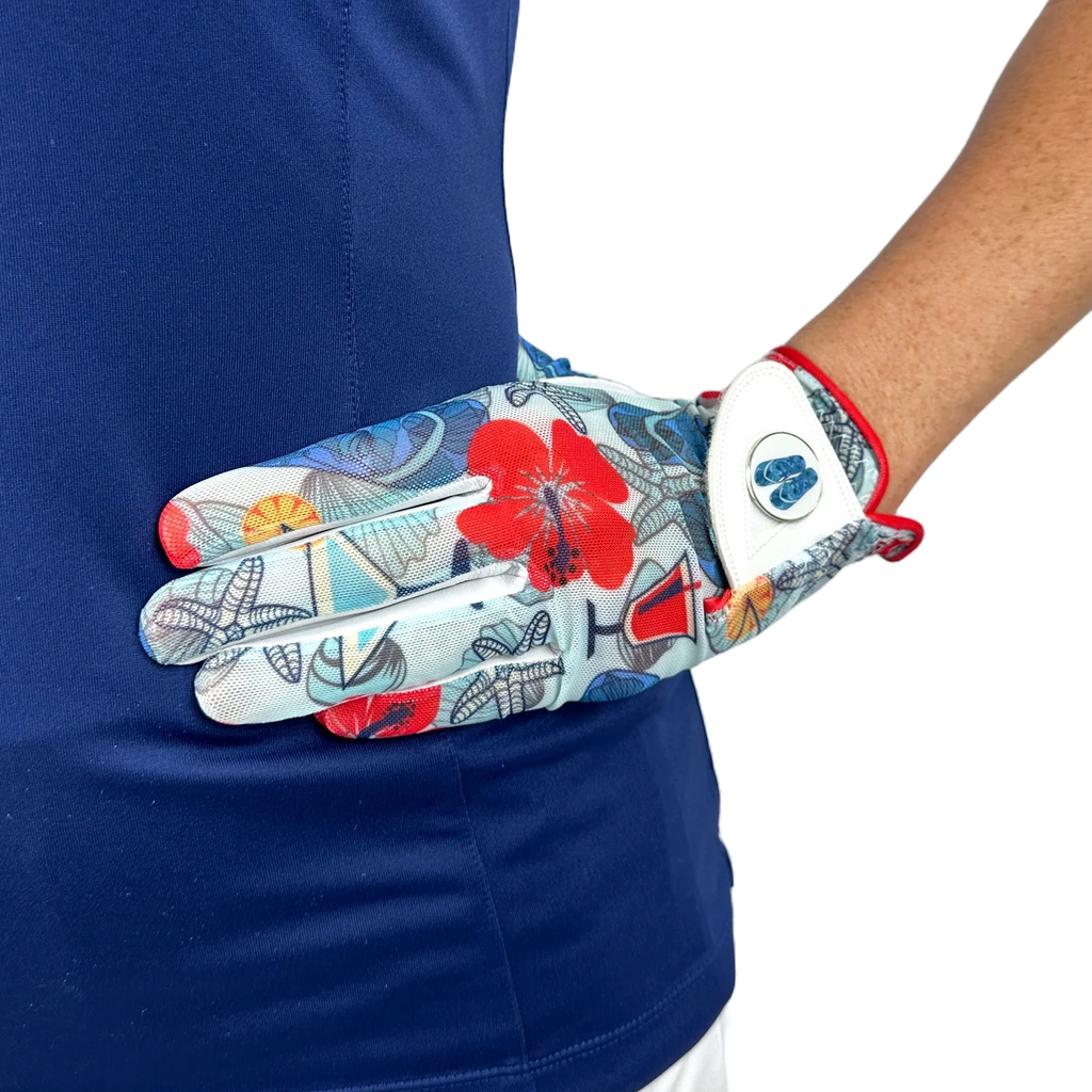 LADIES GOLF GLOVE - ALOHA