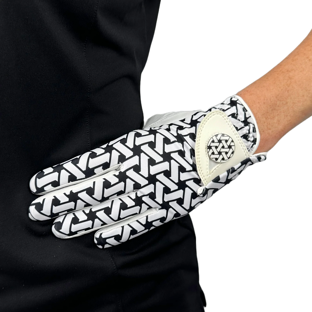 LADIES GOLF GLOVE - CHECKS