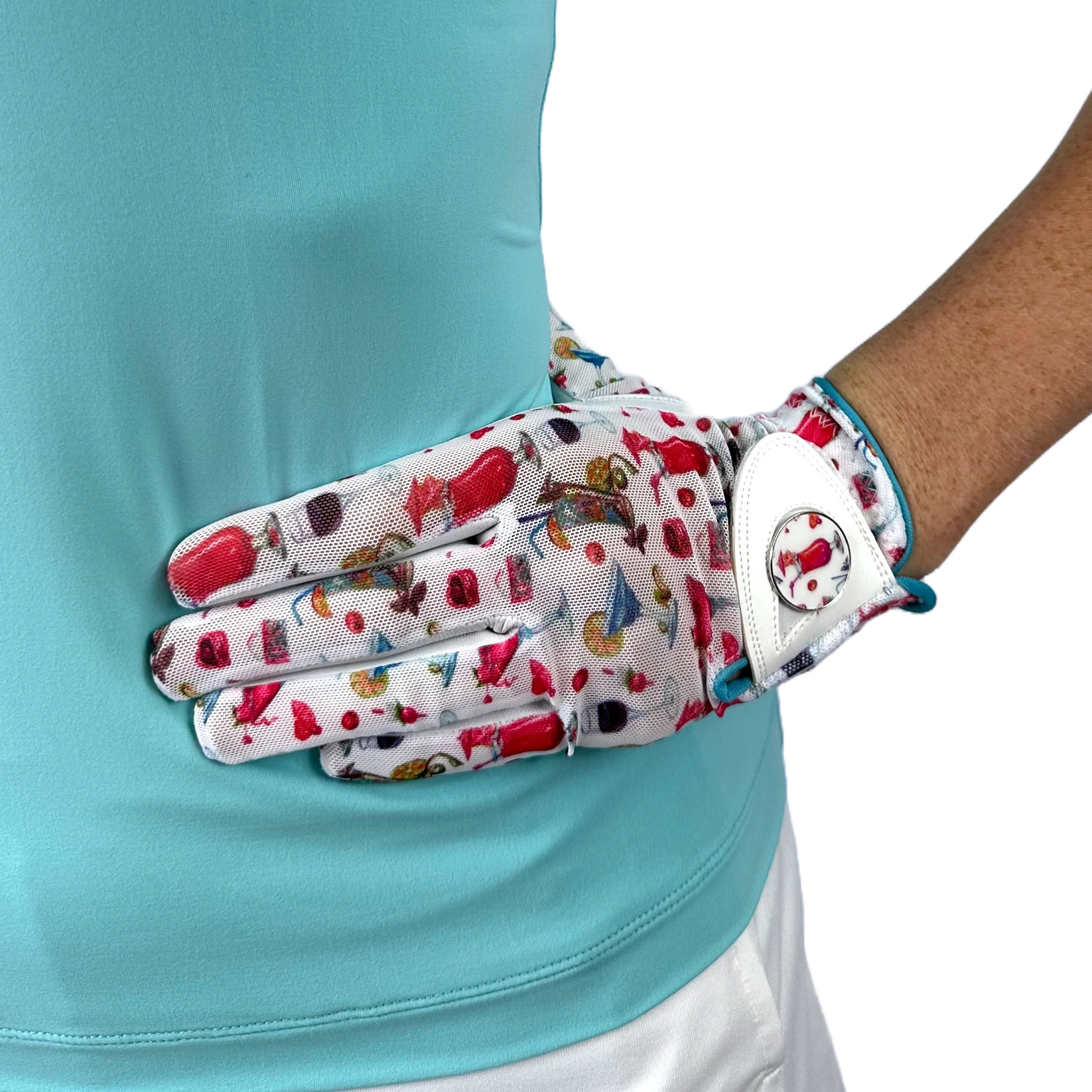 LADIES GOLF GLOVE - COCKTAILS