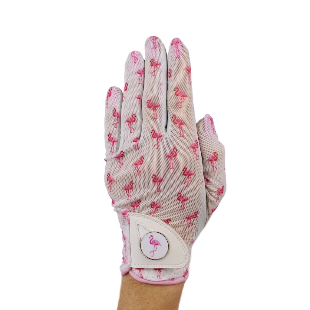 LADIES GOLF GLOVE - FLAMINGLE