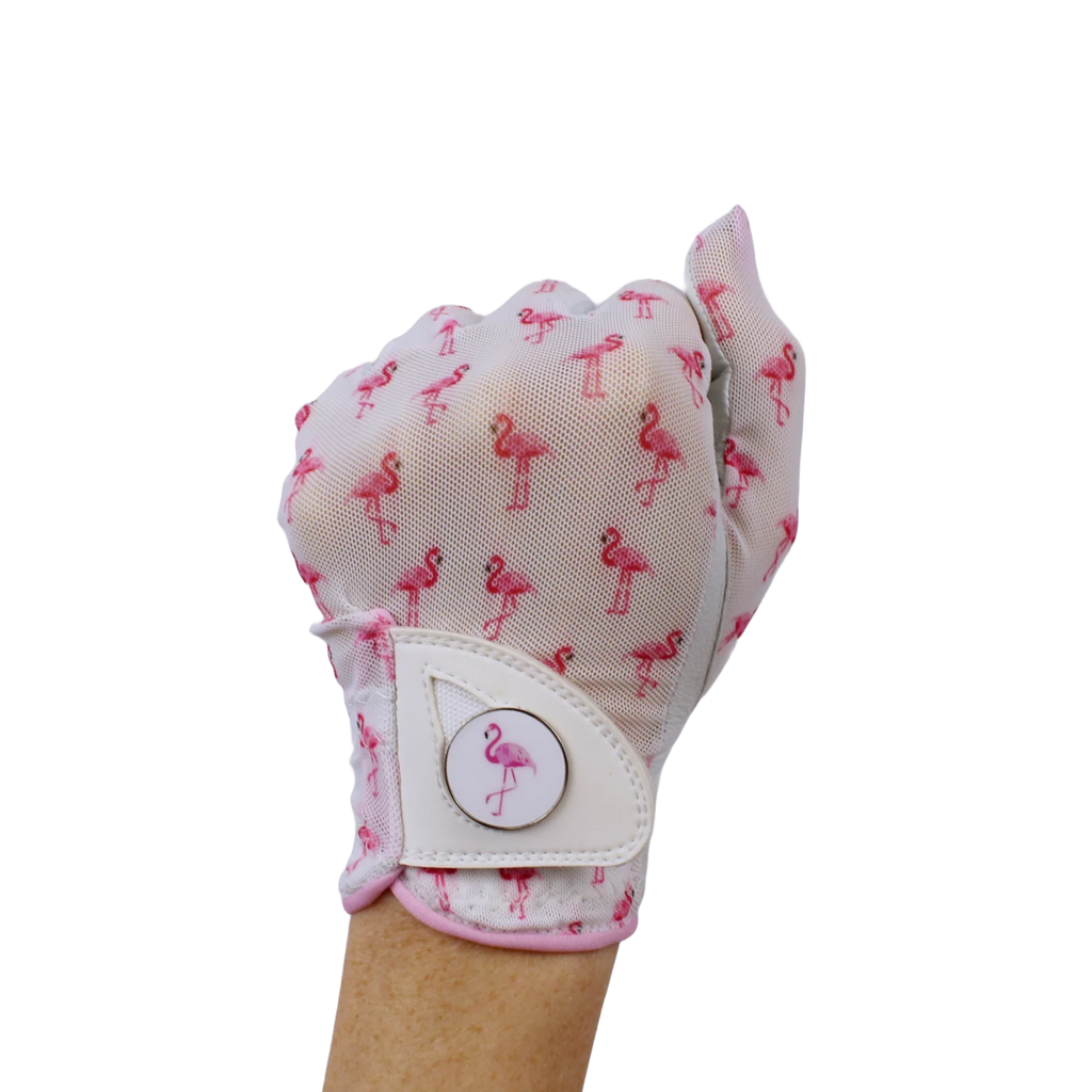 LADIES GOLF GLOVE - FLAMINGLE