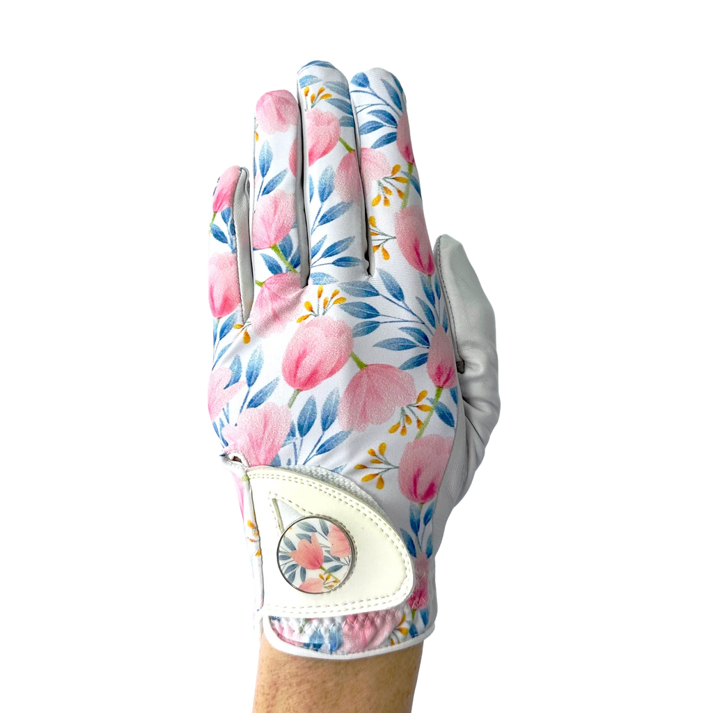 LADIES GOLF GLOVE - FLOWERS