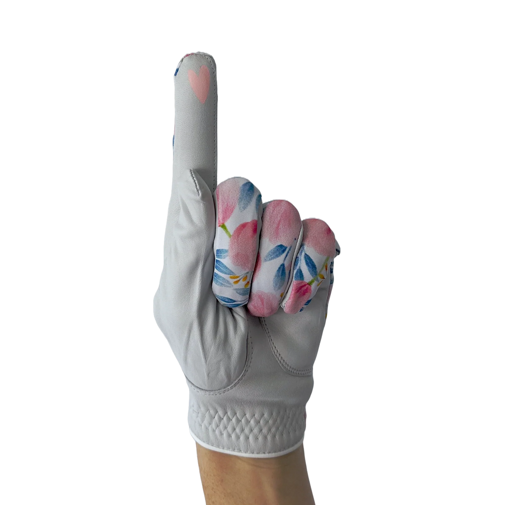 LADIES GOLF GLOVE - FLOWERS