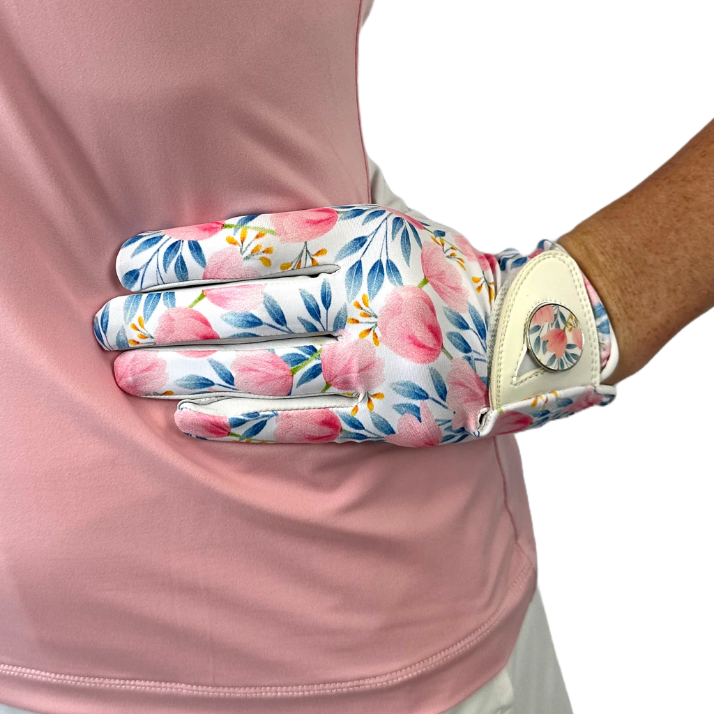 LADIES GOLF GLOVE - FLOWERS