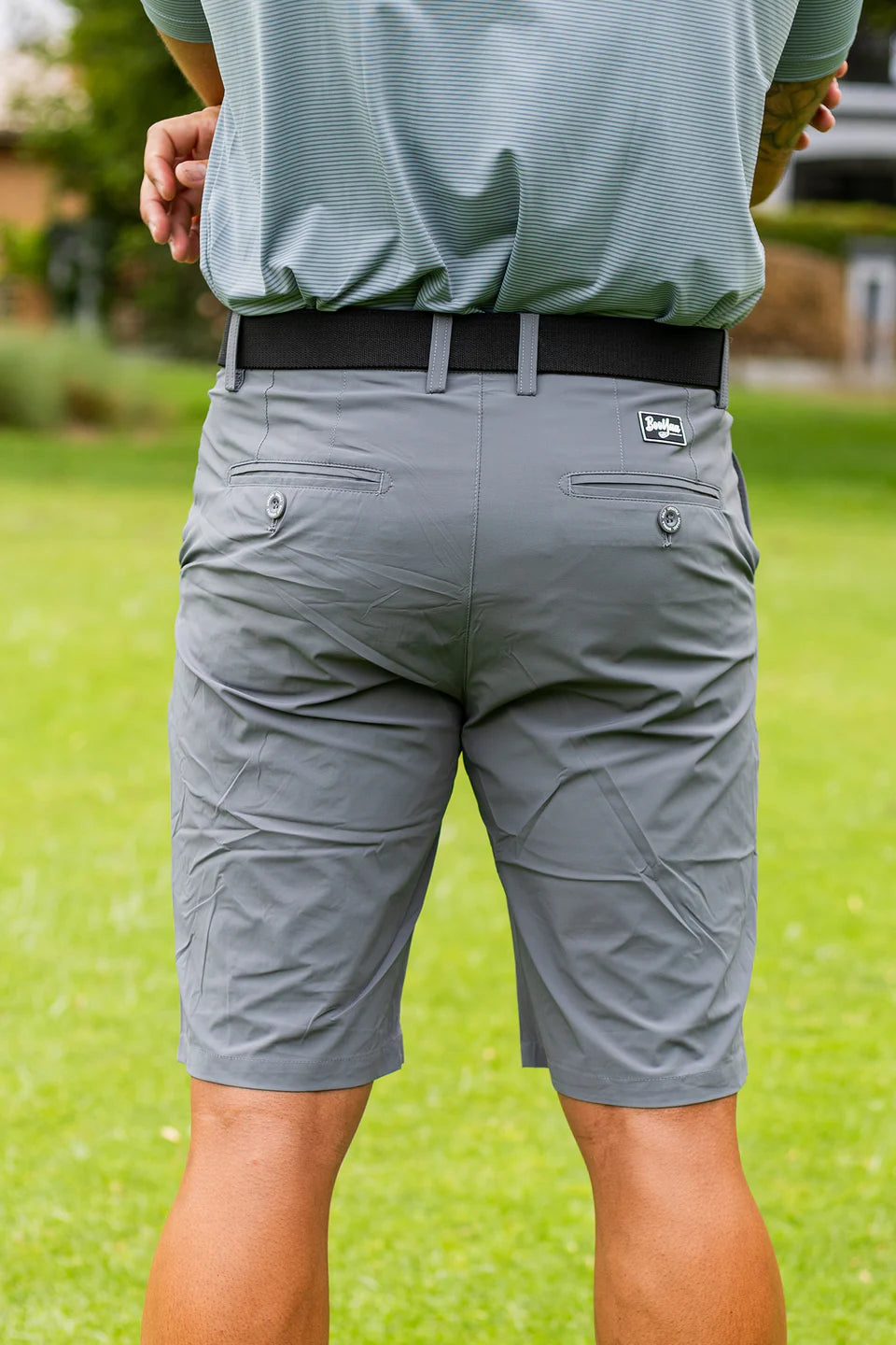 BOOYAA BIRDIE BREATHER - GOLF SHORTS - GREY