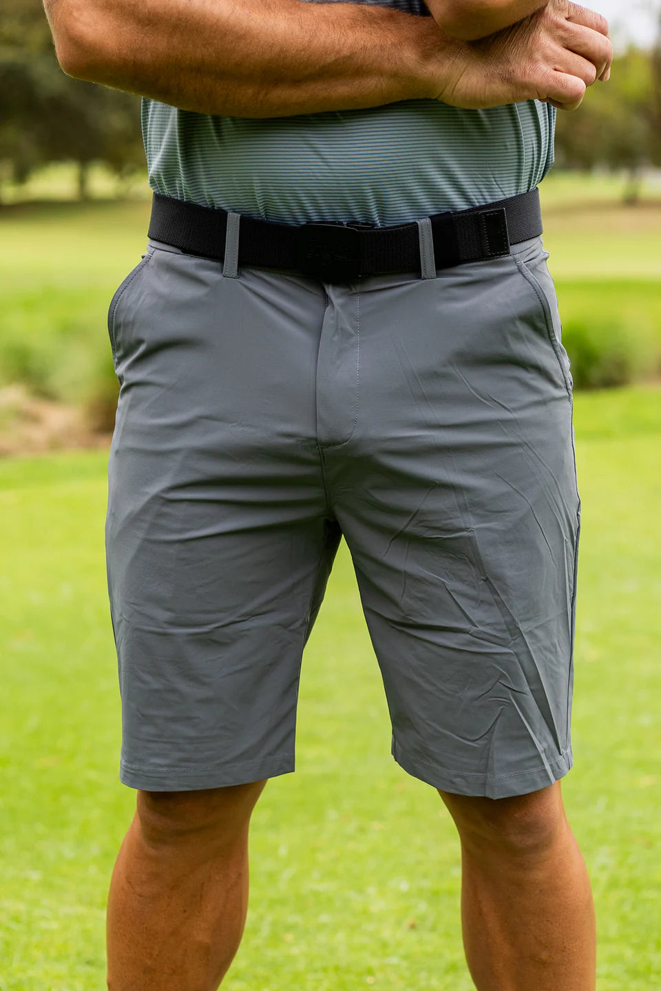 BOOYAA BIRDIE BREATHER - GOLF SHORTS - GREY