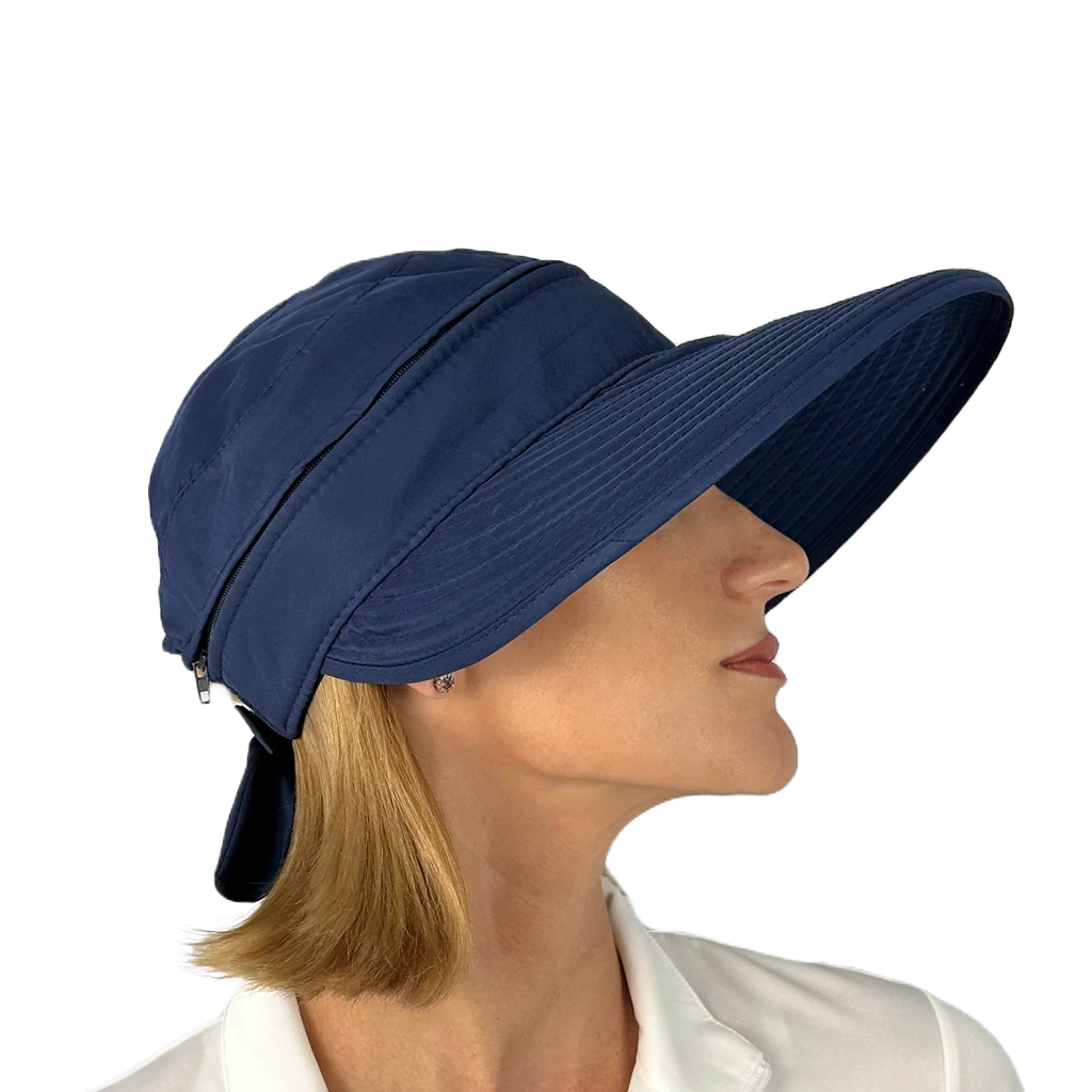 LADIES VISOR - NAVY BLUE
