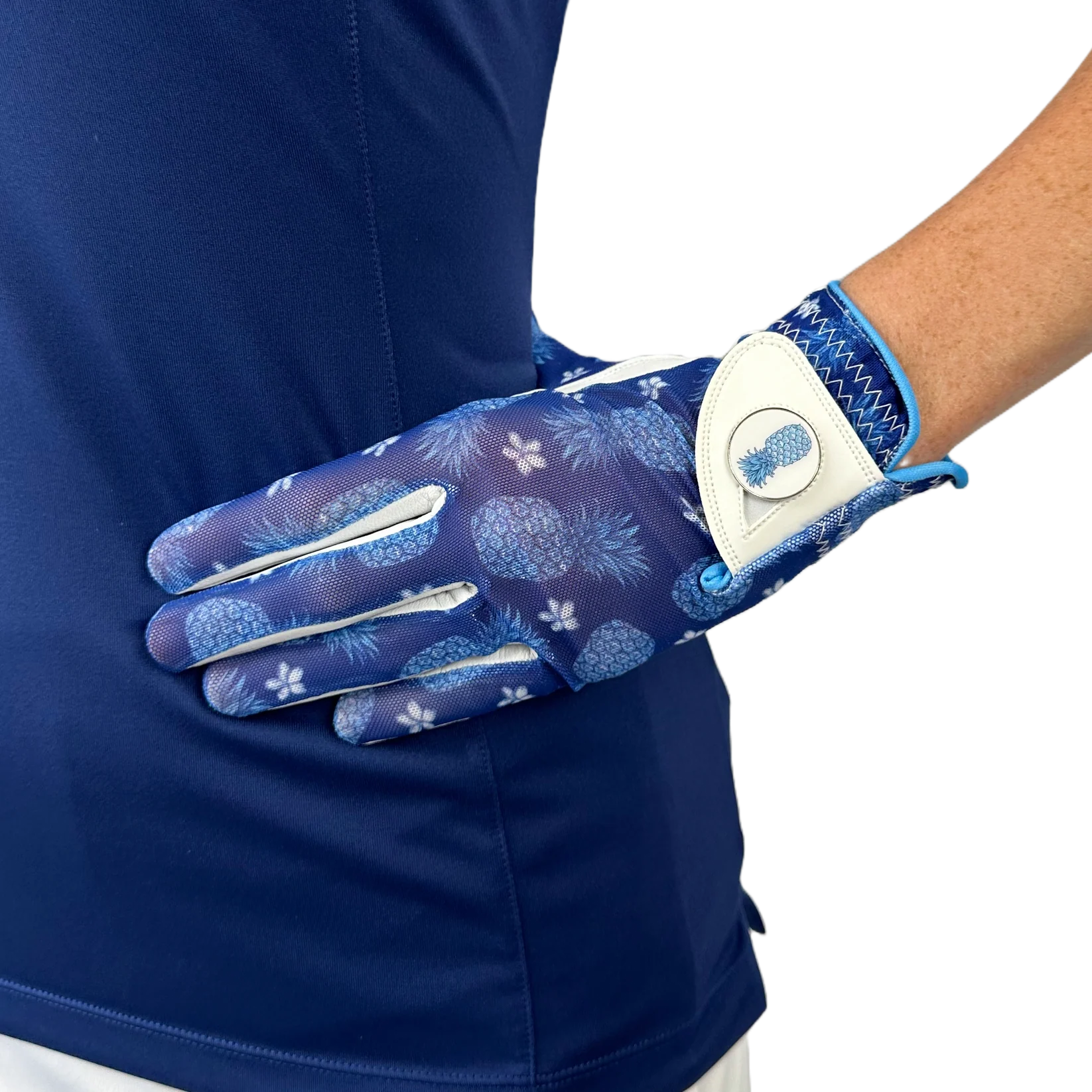 LADIES GOLF GLOVE - PINEAPPLE
