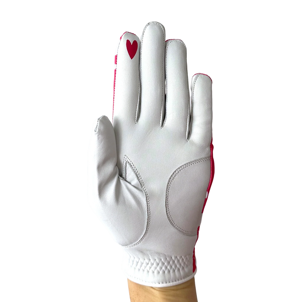 LADIES GOLF GLOVE - POLKADOTS