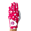 LADIES GOLF GLOVE - POLKADOTS