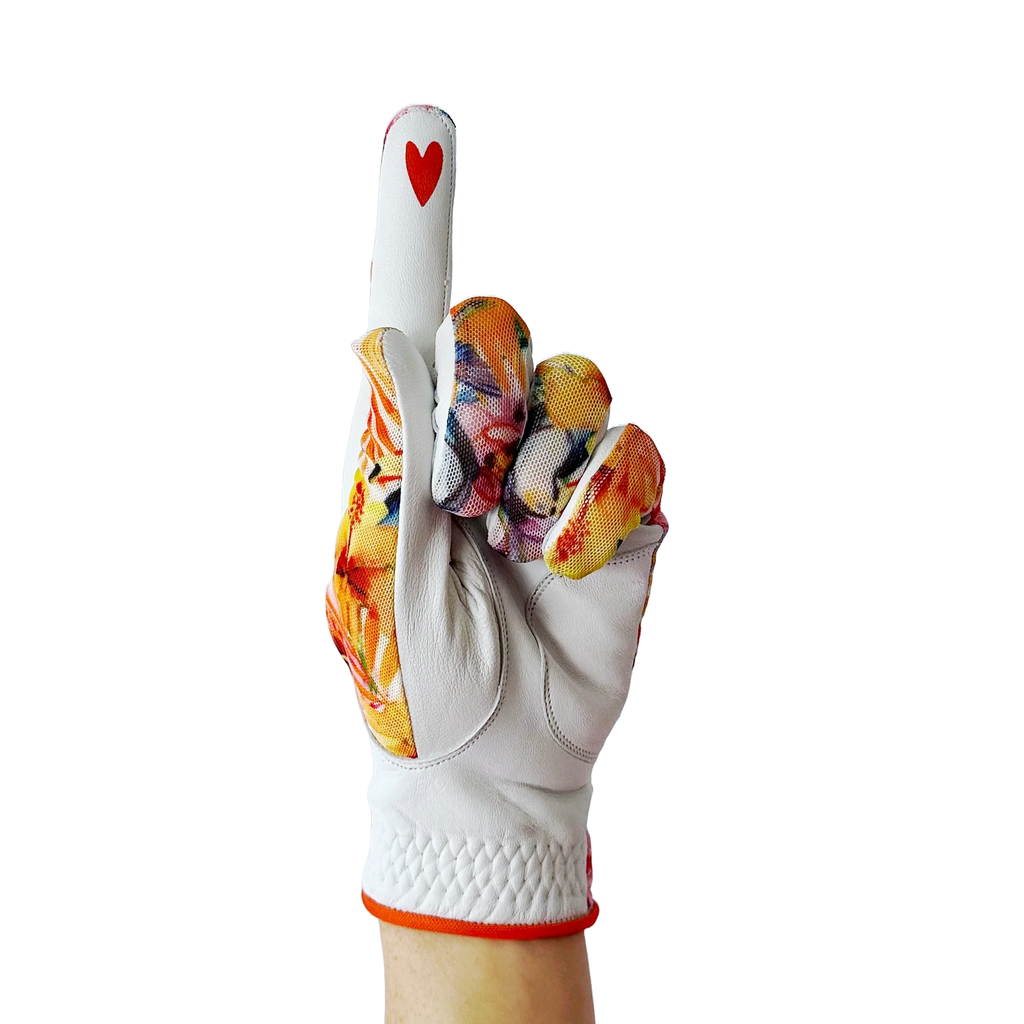 LADIES GOLF GLOVE - TROPICAL TOUCAN