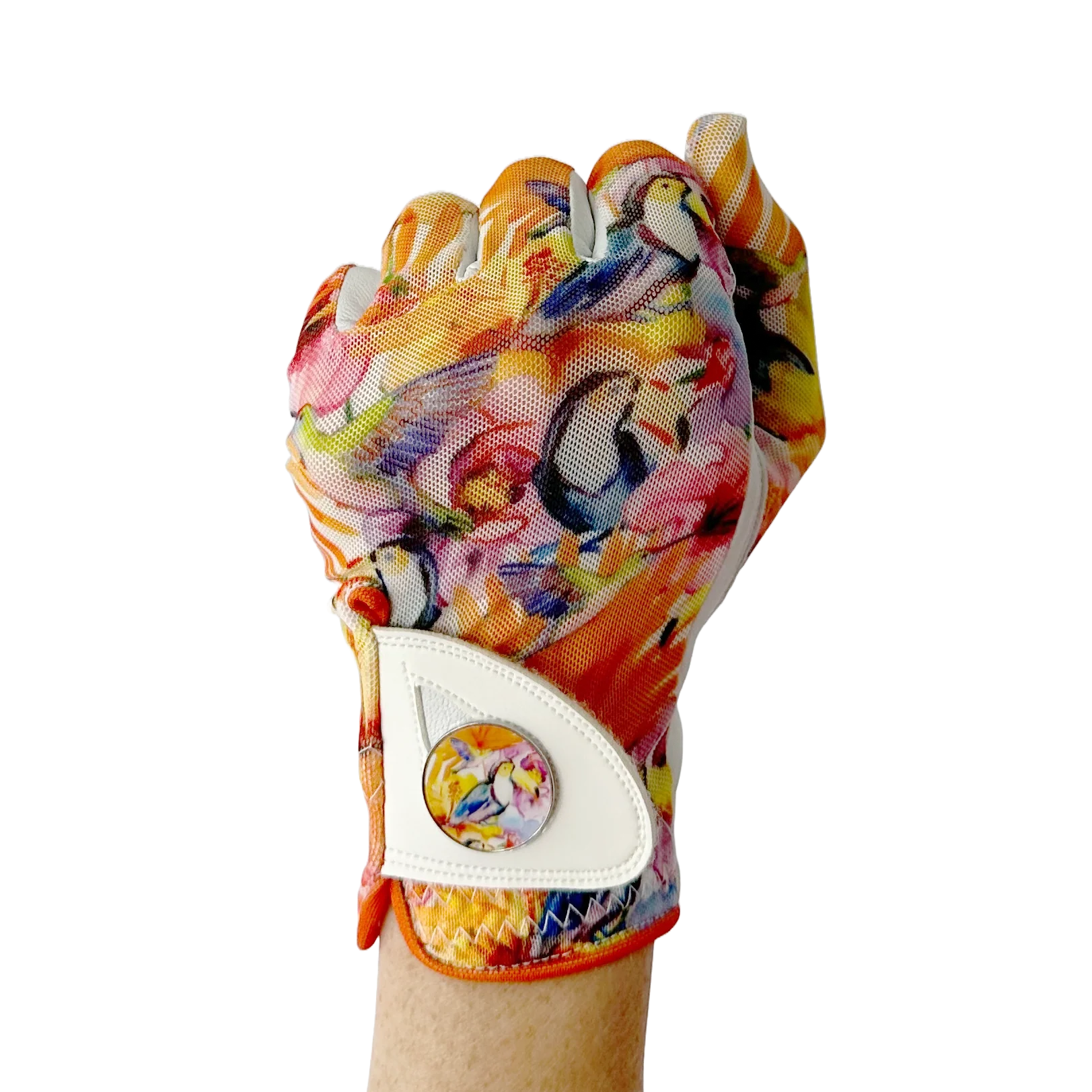 LADIES GOLF GLOVE - TROPICAL TOUCAN